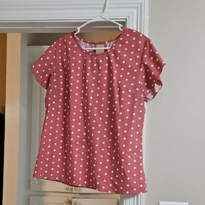 Polka Dot Women's Top - Pink
